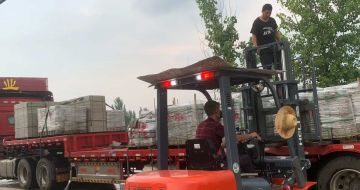 普洱 黄金麻冰裂纹，地铺石装车