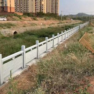 普洱 白麻河道栏杆效果展示图