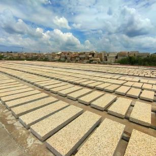 普洱 黄金麻荔枝面花岗岩石材地铺石防护中
