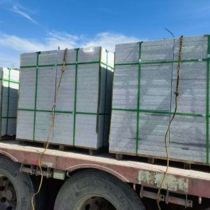 普洱 芝麻白花岗岩地铺石装车日常