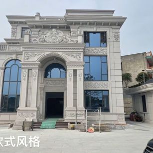 普洱 白麻花岗岩别墅外墙干挂