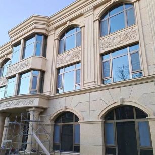 普洱 黄金麻花岗岩别墅外墙干挂