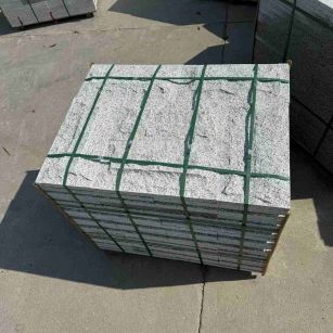 普洱 白麻花岗岩石材自然面蘑菇石成品