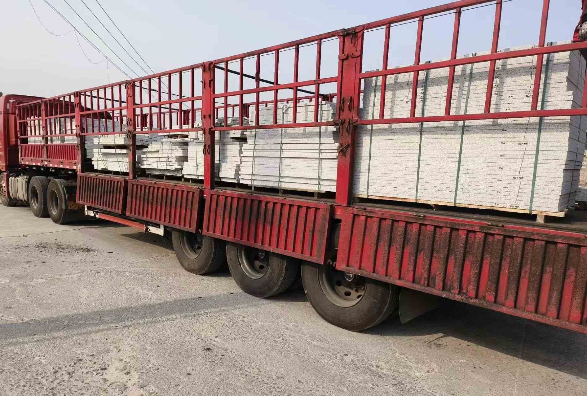 普洱 白麻荔枝面外墙干挂，工厂装车日常