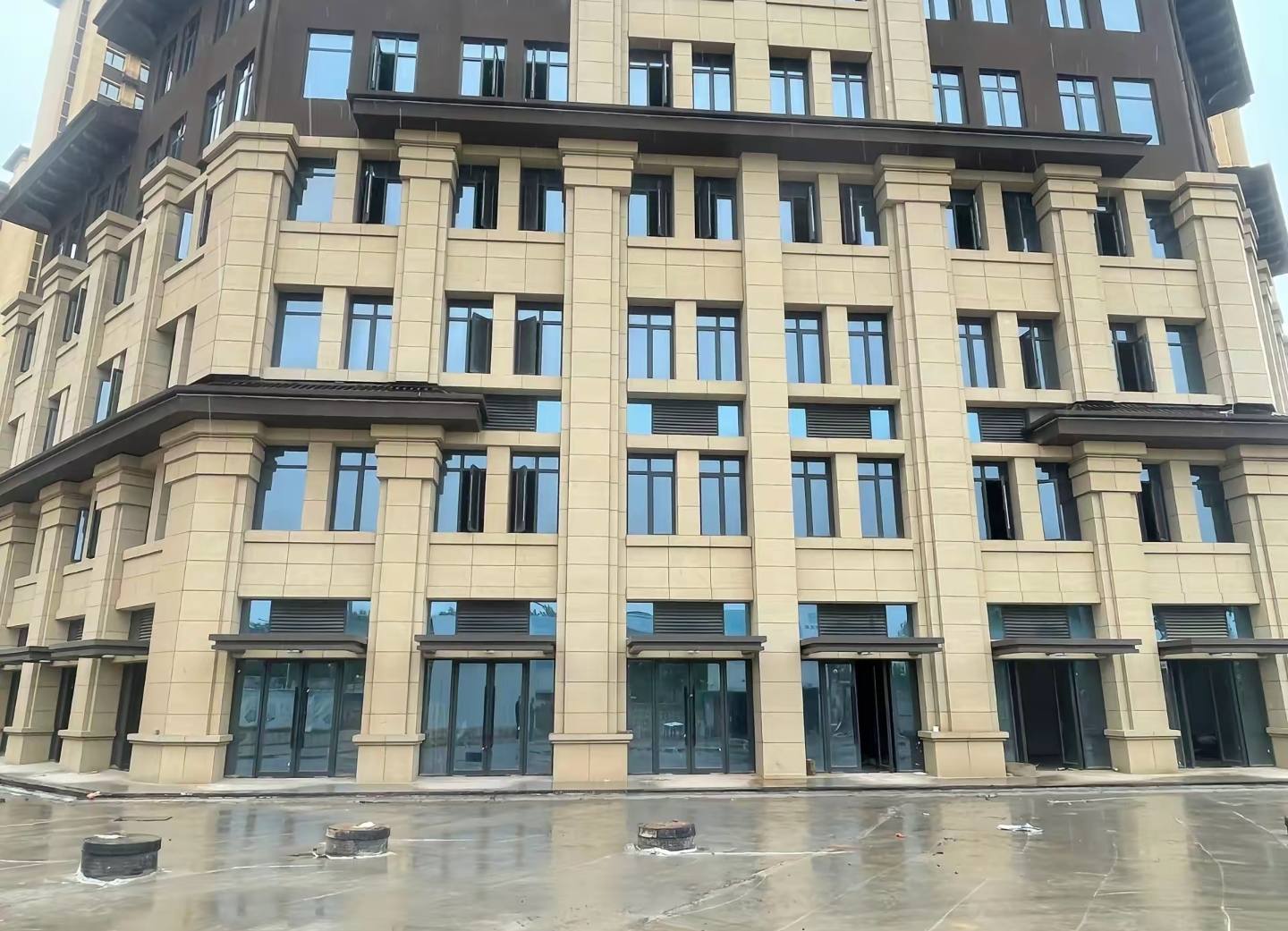 普洱 黄金麻花岗岩荔枝面小区外墙干挂