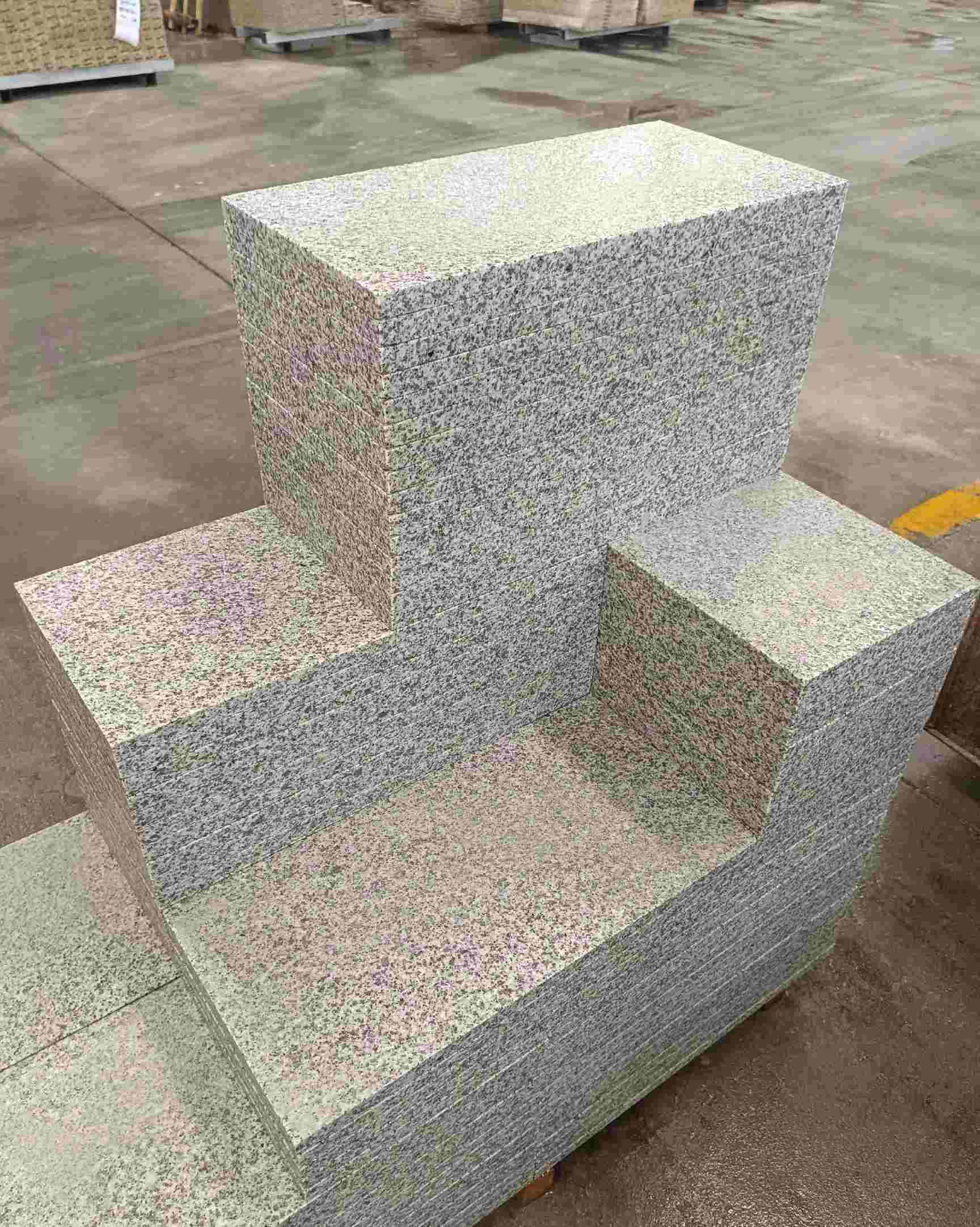 普洱 白麻花岗岩荔枝面地铺石