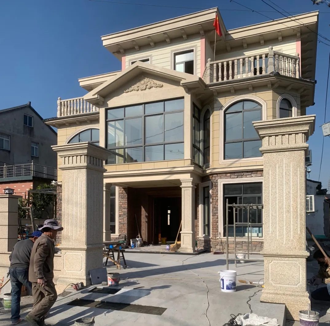 普洱 黄金麻花岗岩荔枝面别墅外墙干挂私家专属