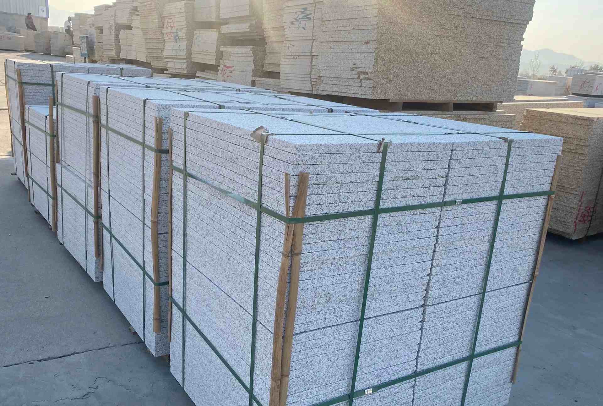 普洱 白麻花岗岩荔枝面地铺石