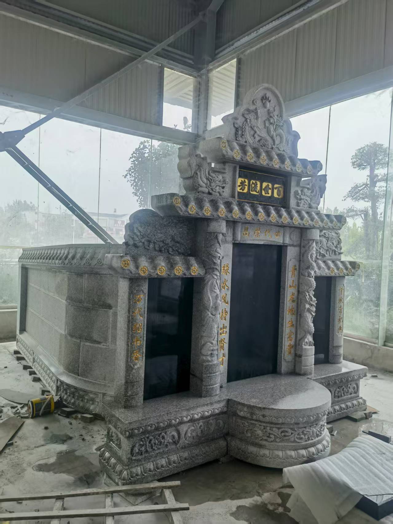 普洱 芝麻白墓碑效果展示图