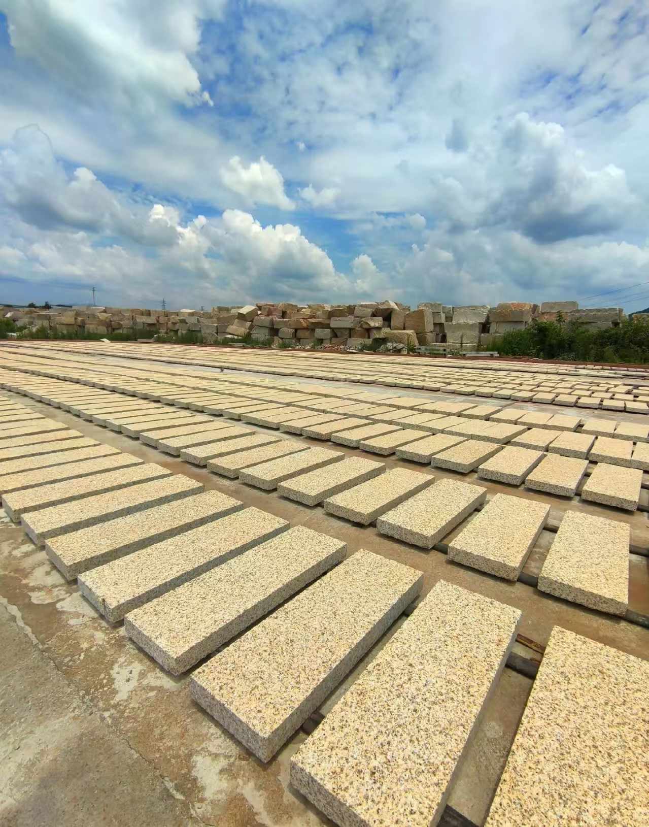 普洱 黄金麻荔枝面花岗岩石材地铺石防护中